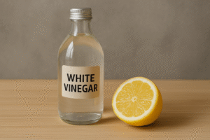 Cuka putih dan lemon