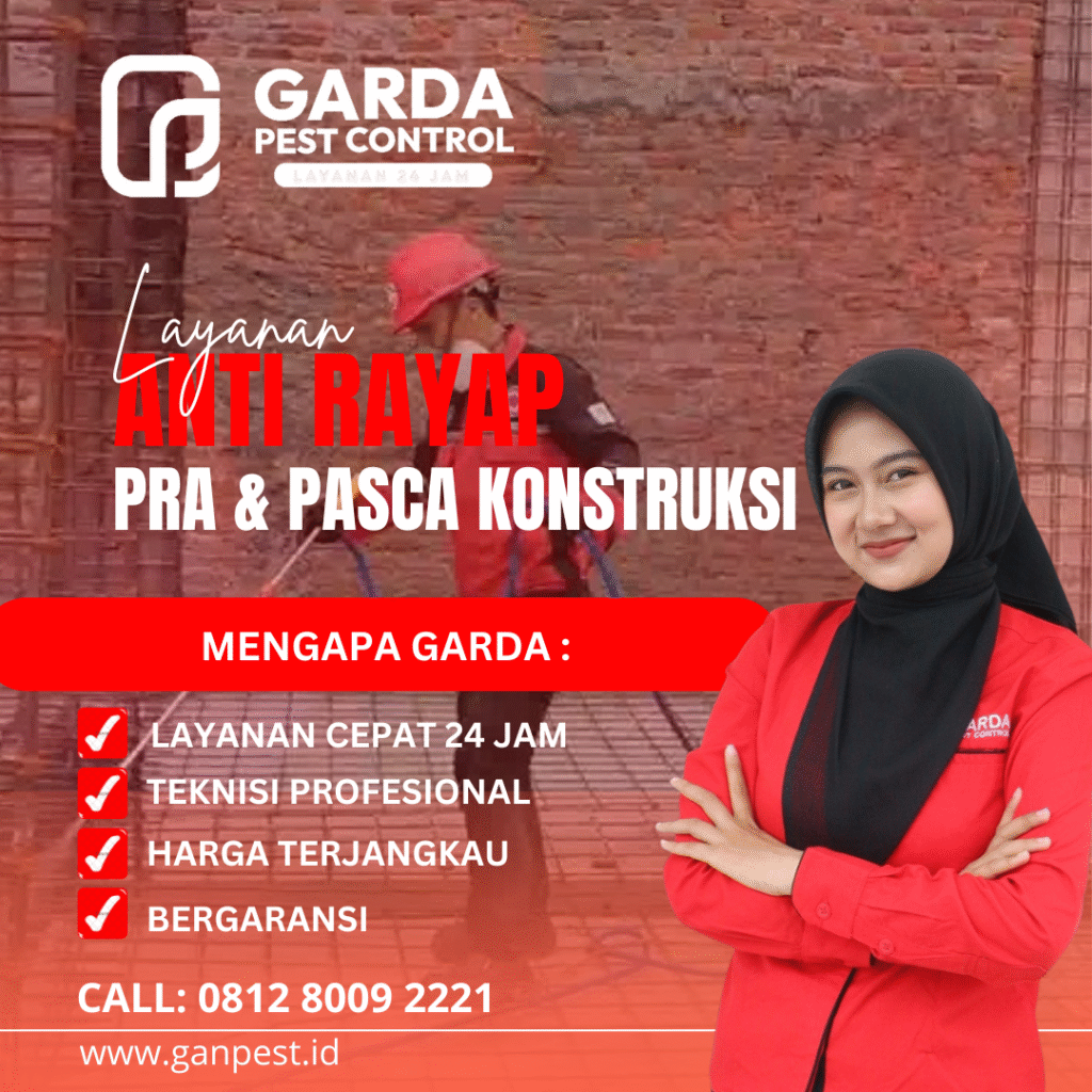 Pakar Anti Rayap di Antapani Bandung Sistem Baiting Bergaransi