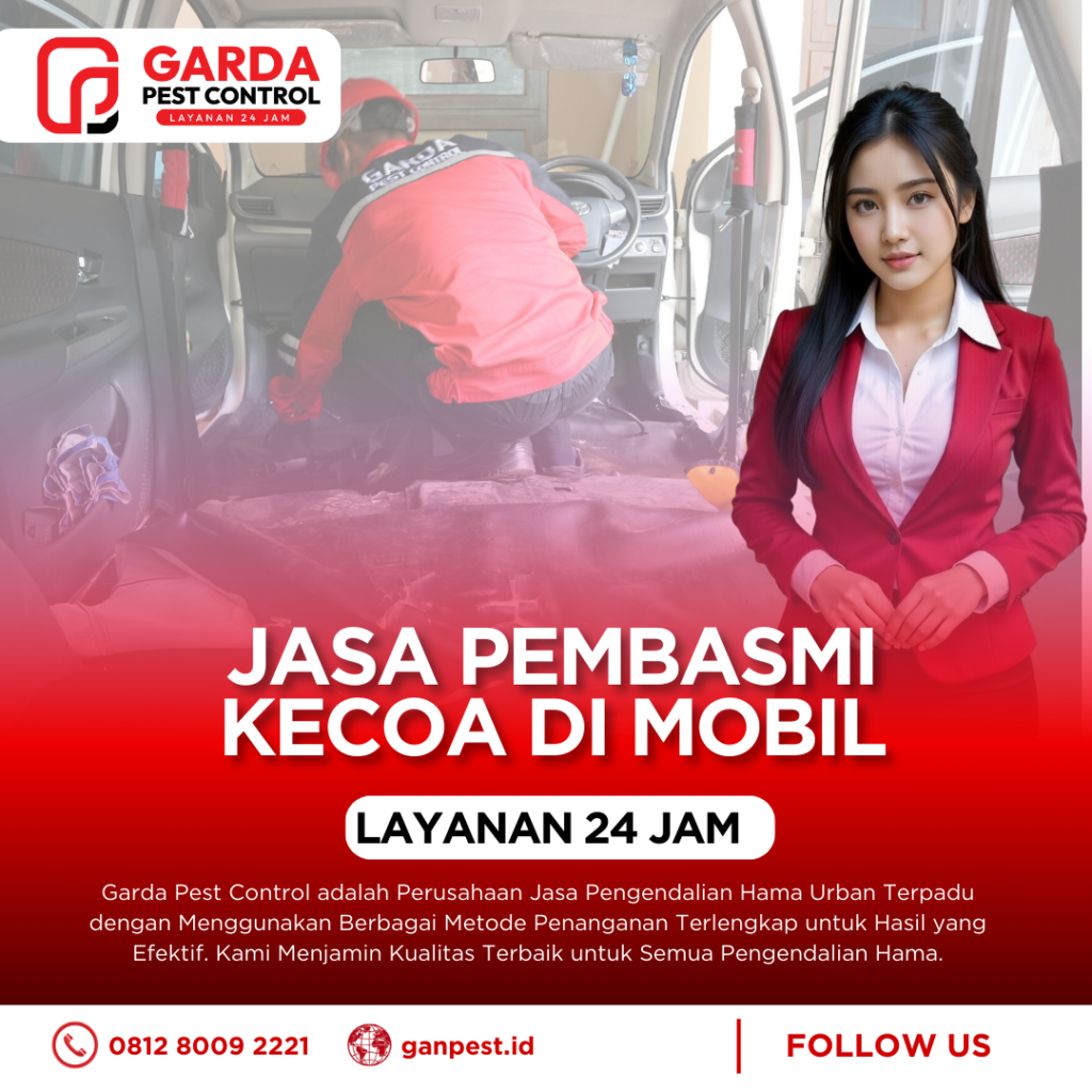 Jasa Pembasmi Kecoa di Mobil Bekasi