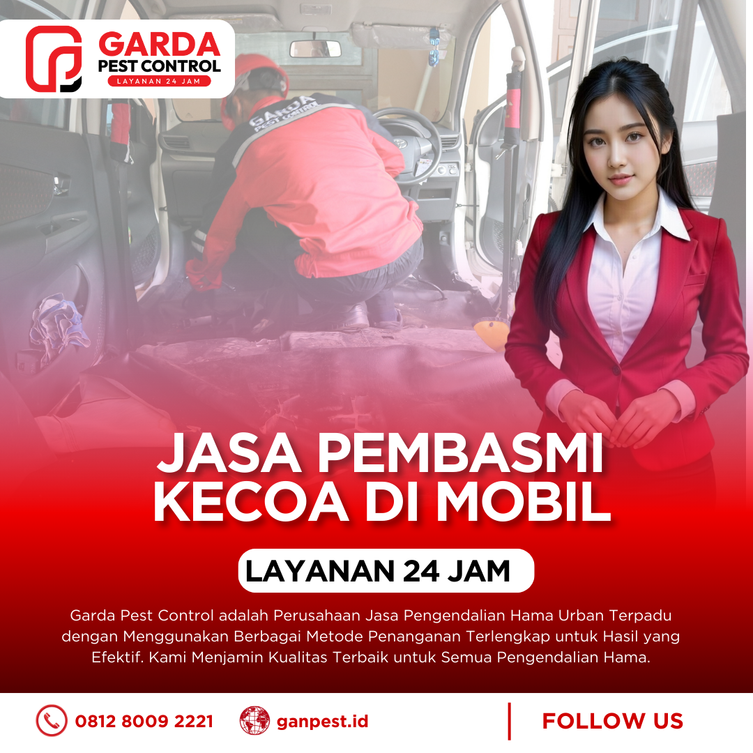 Jasa Pembasmi Kecoa di Mobil Bekasi