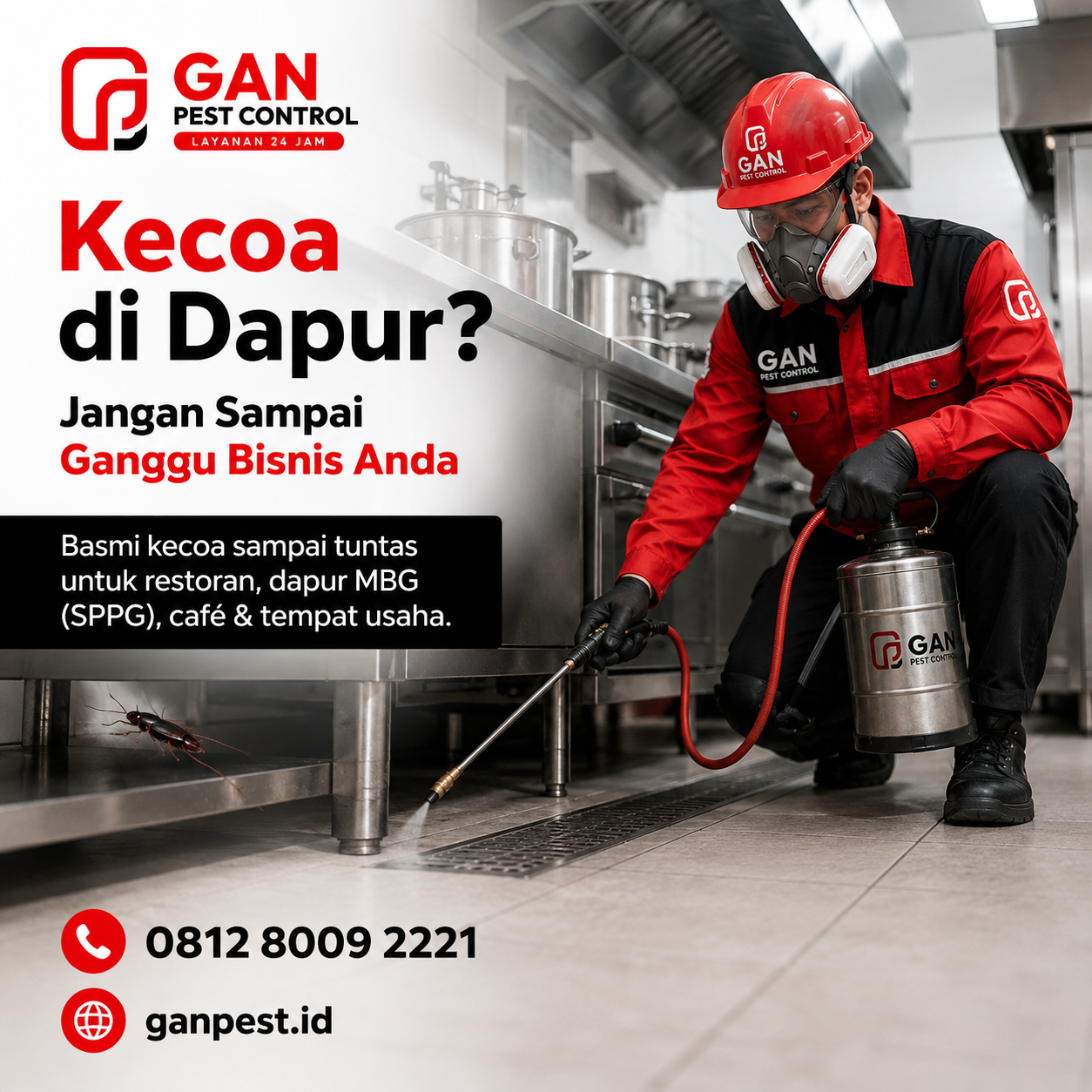 Jasa Basmi Kecoa di Lombok Tengah Paling TOP No.1