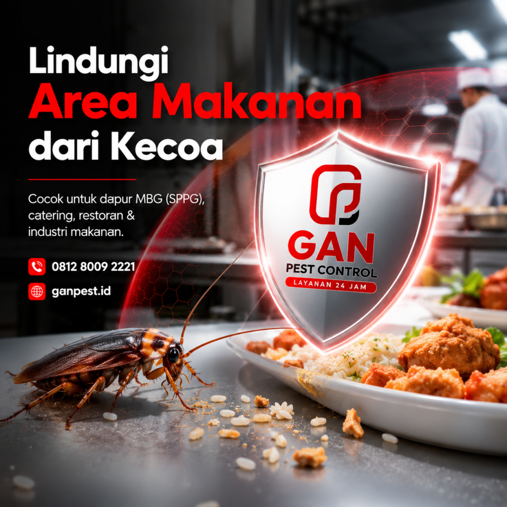 Jasa Pembasmi Kecoa di Lombok Barat untuk Resto & Perkantoran