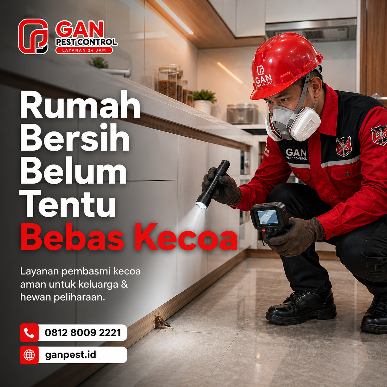 Jasa Pembasmi Kecoa di Mataram Lombok (NTB)