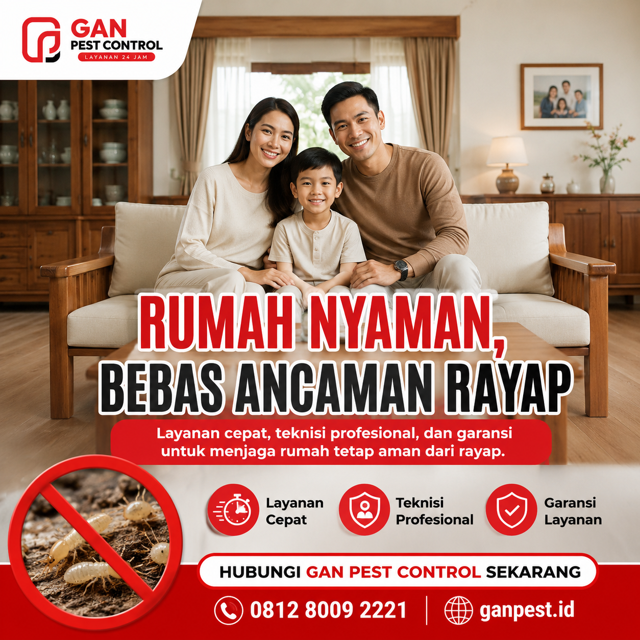 Jasa Anti Rayap Tangerang Per Meter: Panduan Tarif Lengkap & Tips Perhitungan