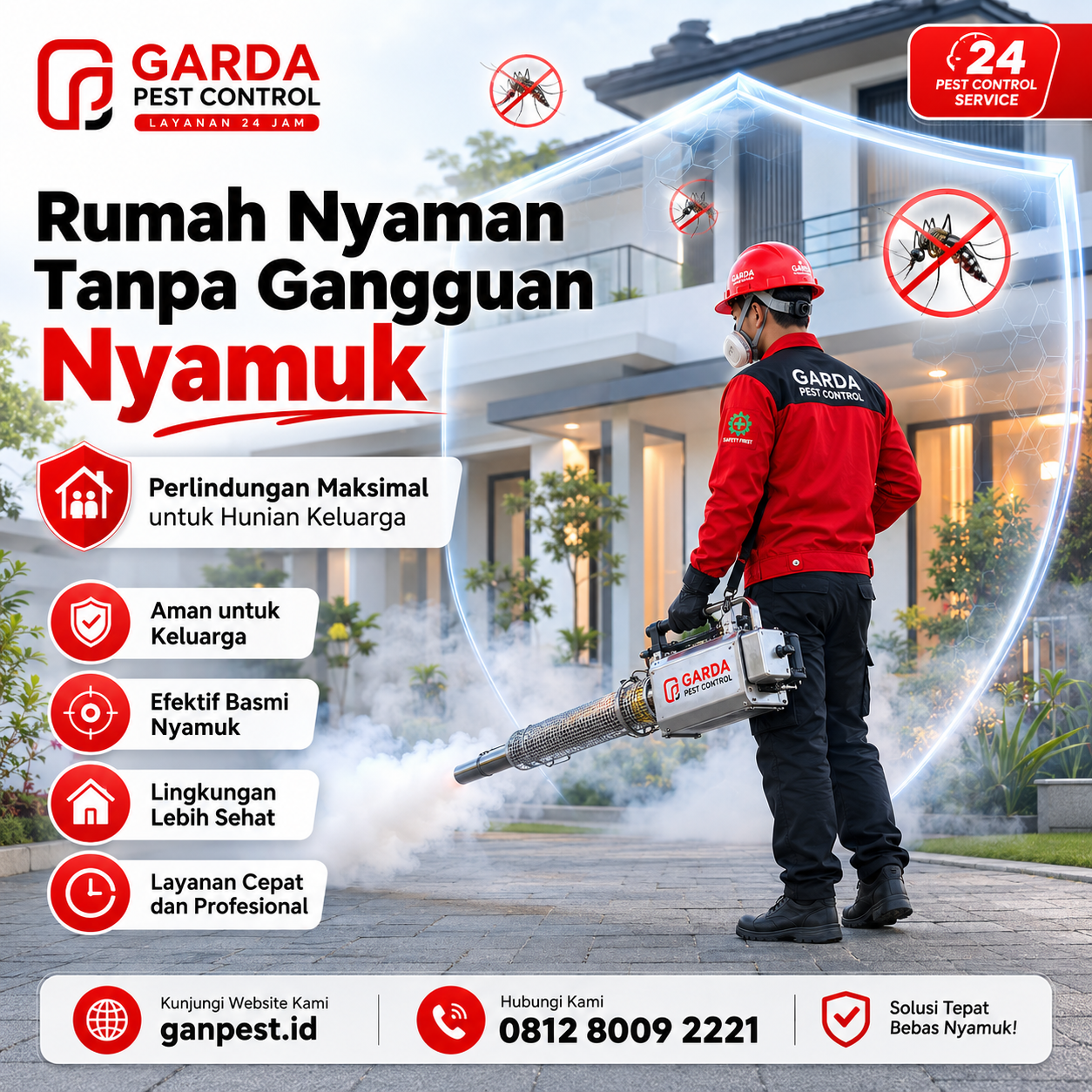 Jasa Fogging Nyamuk untuk Pabrik Tangerang Terbaik dari GAN Pest Control