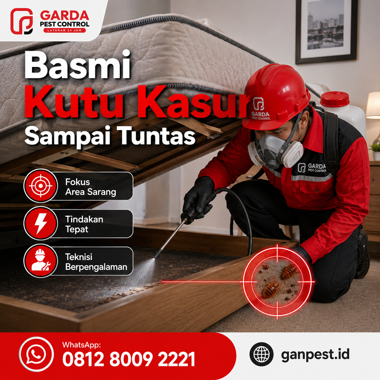 Jasa Pembasmi Kutu Kasur untuk Kost dan Hotel Tangerang