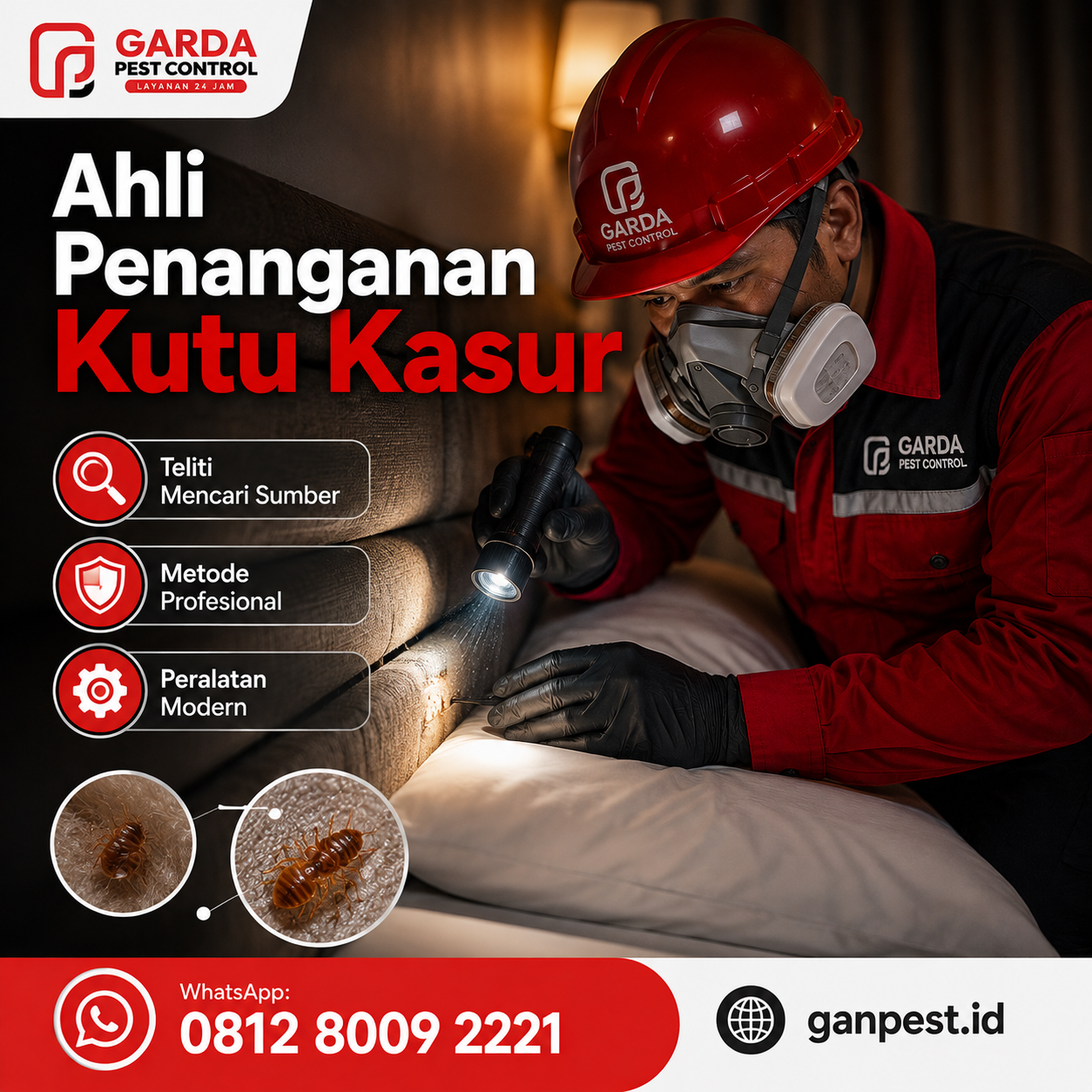 Jasa Pembasmi Kutu Kasur Pelayanan 24 Jam Tangerang Terpercaya dan Bergaransi